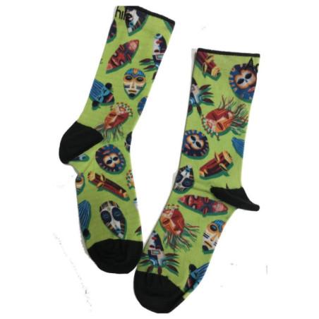 Chaussettes-vertes-Achile-art-Tribal