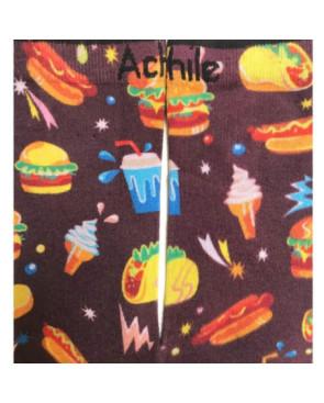  Chaussettes-Achile-Menu-Fast-Food-détail-motif