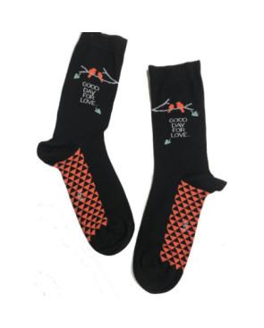Chaussettes-coton-noir-Achile-GOOD-DAY-FOR-LOVE