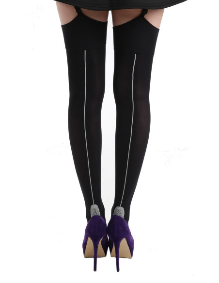 Bas PJ Pamela Mann Couture noir couture chair