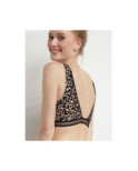 Brassiére Dim Léopard Tatoo Fleuri