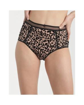 Dim-culotte--fleur-flocké-generous-effet-léopard