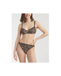 Slip Bikini Dim Generous Lépoard Tatoo Fleuri