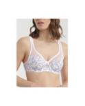 Soutien gorge Dim Generous coton bio Feuilles Pastel