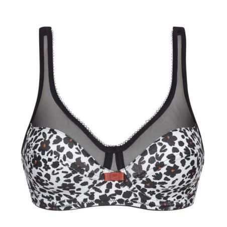 Soutien Gorge Dim Generous Imprimé Fleurs noires