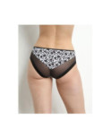 Slip Dim Generous imprimé Fleurs Noires