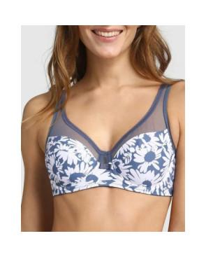 Dim-Soutien-gorge-generous-kaki-imprimé-fleuri-ciel-D3983-