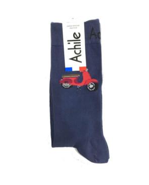  chaussettes-achile-dolce-vita-bleu-scoot-vespa