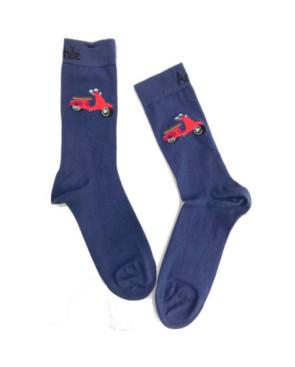  chaussettes-achile-dolce-vita-bleu-scoot-vespa-a-plat