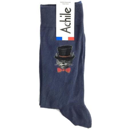 chaussettes-achile-bleu-nuit-arséne-le-chat