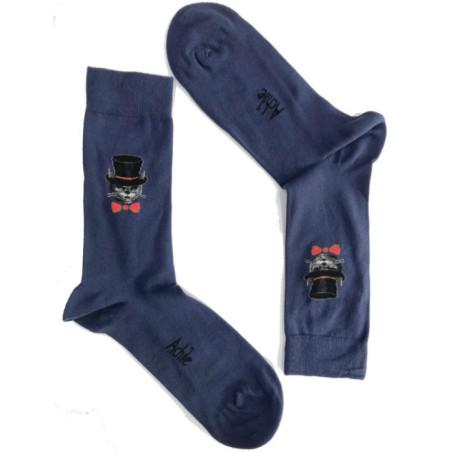 Chaussettes Achile Coton Chat Chapeauté