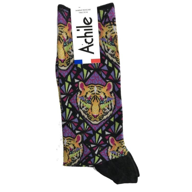 Chaussettes Achile Tigre Kaléidoscope délire