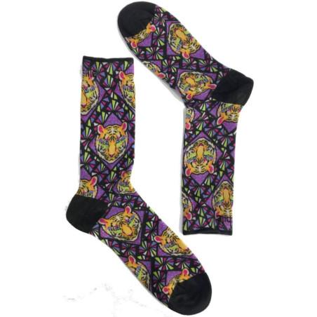Chaussettes Achile Tigre Kaléidoscope délire