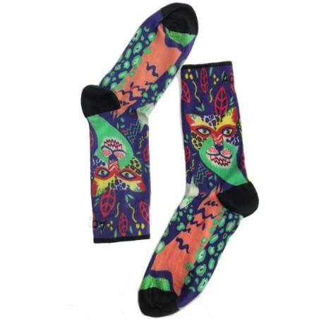 Chaussettes Achile Tigre Psychédélique délire