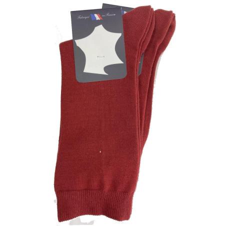 Lot De 2 paires Chaussettes Perrin Coton rouge Empire