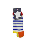 Mini chaussettes invisibles à rayures Perrin