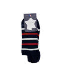 Mini chaussettes invisibles à rayures Perrin