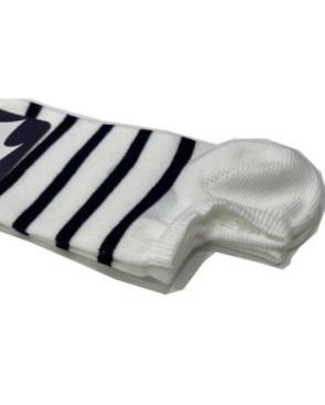  Socquette-invisible-fil-d-ecosse-Perrin-Homme-rayures-mariner-blanc-détail