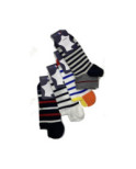 Assortiment de 4 mini Socquettes Perrin rayures
