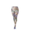 Collant imprimé dahlia bleu Pamela Mann
