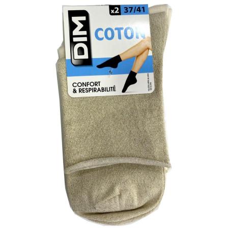 Lot-2-paires-de-chaussettes-dim-coton-lurex-cordes-bords-non-compriman