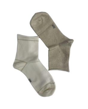 Lot 2 paires Chaussettes Coton lurex Non Comprimante Dim