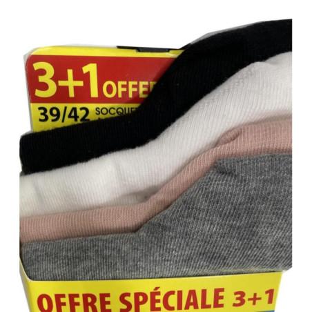 Dim Offre Spéciale Coton 4 paires chaussettes femme