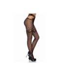 Collant resille ouvert a laçage sexy