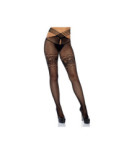 Collant resille ouvert a laçage sexy