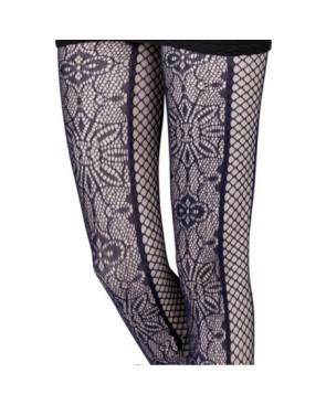  collant-emilio-cavallini-Dentelle-bi-face-9258-noir-détail