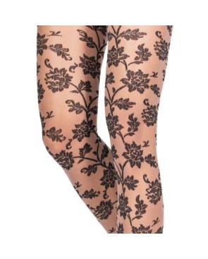 Collant Tulle Fleurs de Bleuets Emilo Cavallini