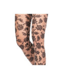 Collant Tulle Fleurs de Bleuets Emilo Cavallini