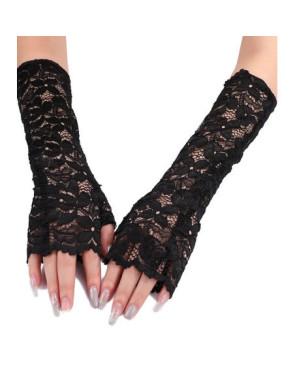 Mitaines Manchon dentelle Fleuries