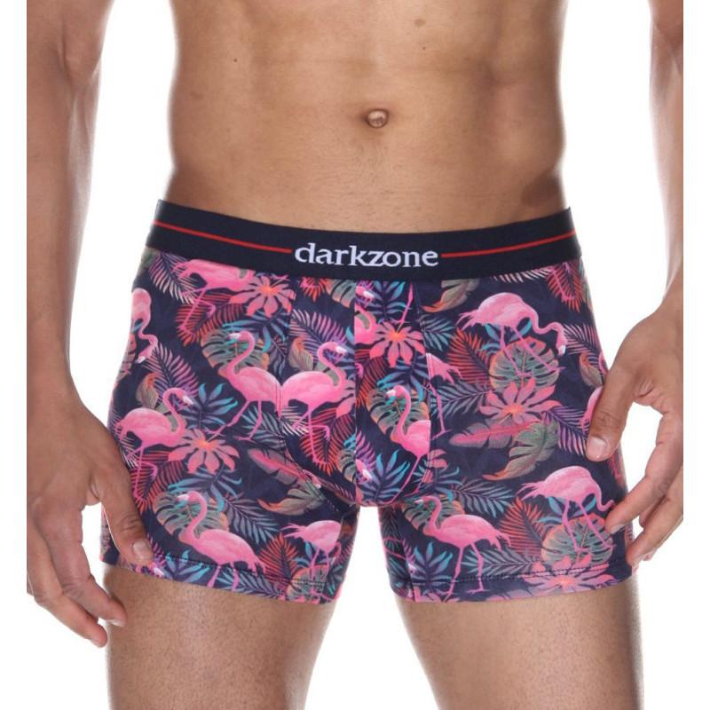 Boxer Coton Imprimé Darkzone Flamands roses