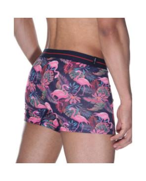 Boxer Coton Imprimé Darkzone Flamands roses
