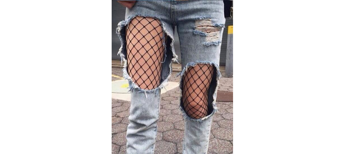 Collant grande résille Voilà