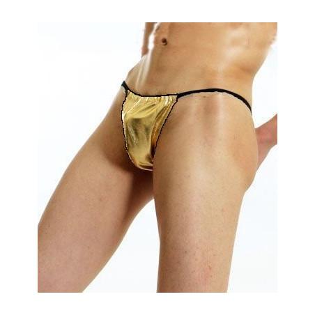 Mini String Vynil brillant ultra sexy homme