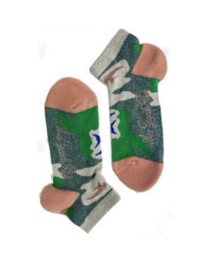 Socquette Sport Berthe aux grands Pieds oiseaux Bleus