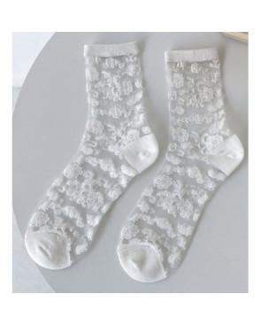 Chaussettes transparente façon Dentelle