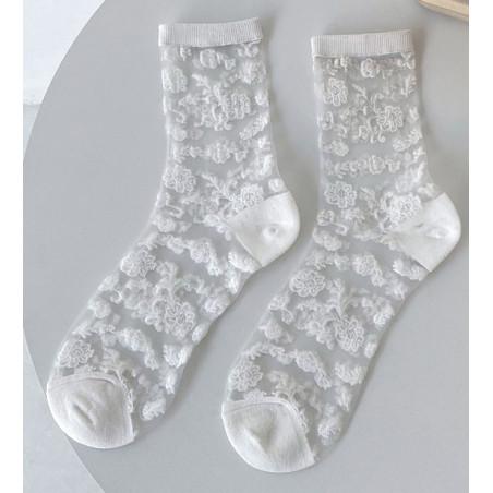 Chaussettes transparente façon Dentelle