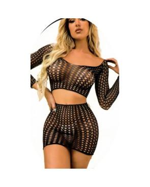 Ensemble-résille-top-et-jupe-sexy-8110-avant