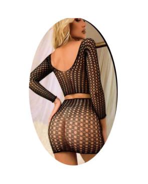 Ensemble Top et mini Jupe  lingerie sexy
