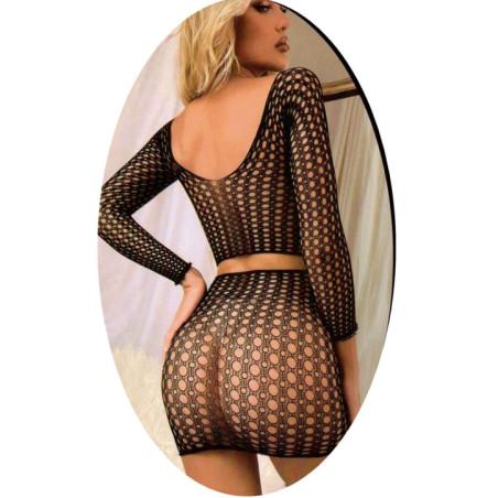 Ensemble Top et mini Jupe  lingerie sexy