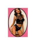 Ensemble Top et String lingerie resille rectangle