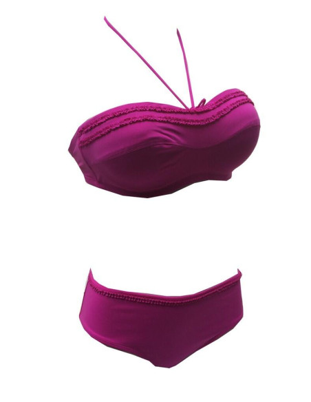 Bikini Bustier Empreinte Pretty fushia