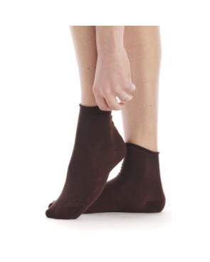 Chaussettes-roulé-fil-de-joie-coton-BIOSO01_marron