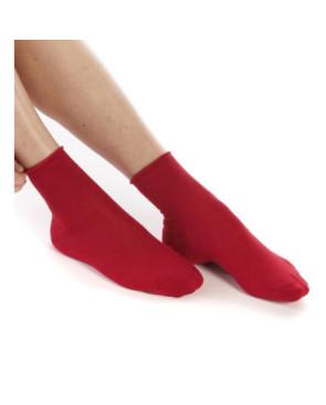  Chaussettes-roulé-fil-de-joie-coton-BIOSO01_rouge