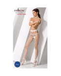 Collant ouvert façon porte jarretelles large resille