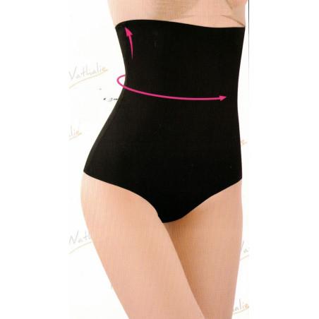 Tanga-taille-haute-gainant-GN003-noir-avant