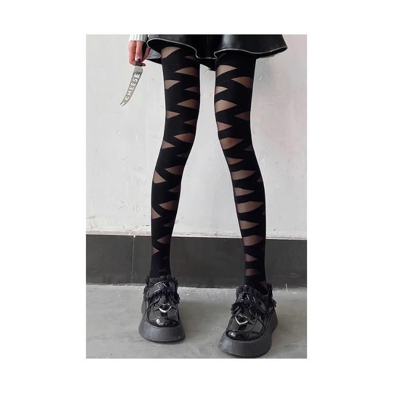 Collant Rayures trompe l'œil à bandes cosplay